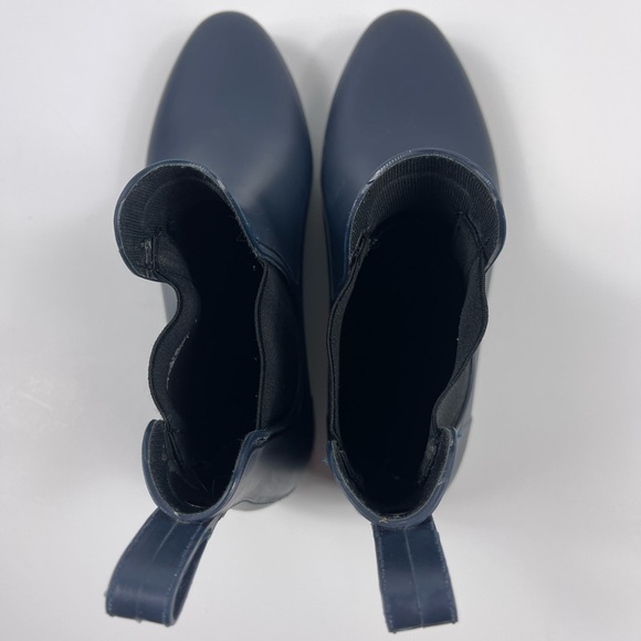Sam Edelman Womens Size 9 Tinsley Matte Blue Rubber Rain Boots Waterproof Preppy - Picture 4 of 9